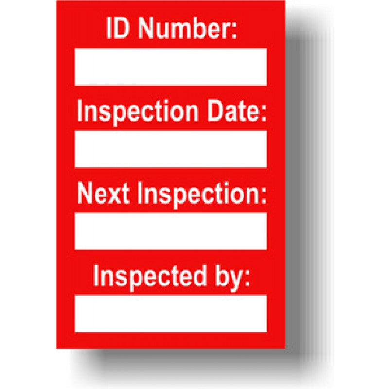 Harness Inspection Inserts (Pack of 20)