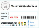 A4 Weekly Vibration Log Book (2000 Points)